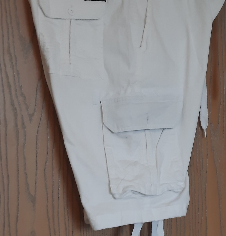 Airwalk Mens White Skater Cargo Shirts Size 34 - Picture 12 of 13